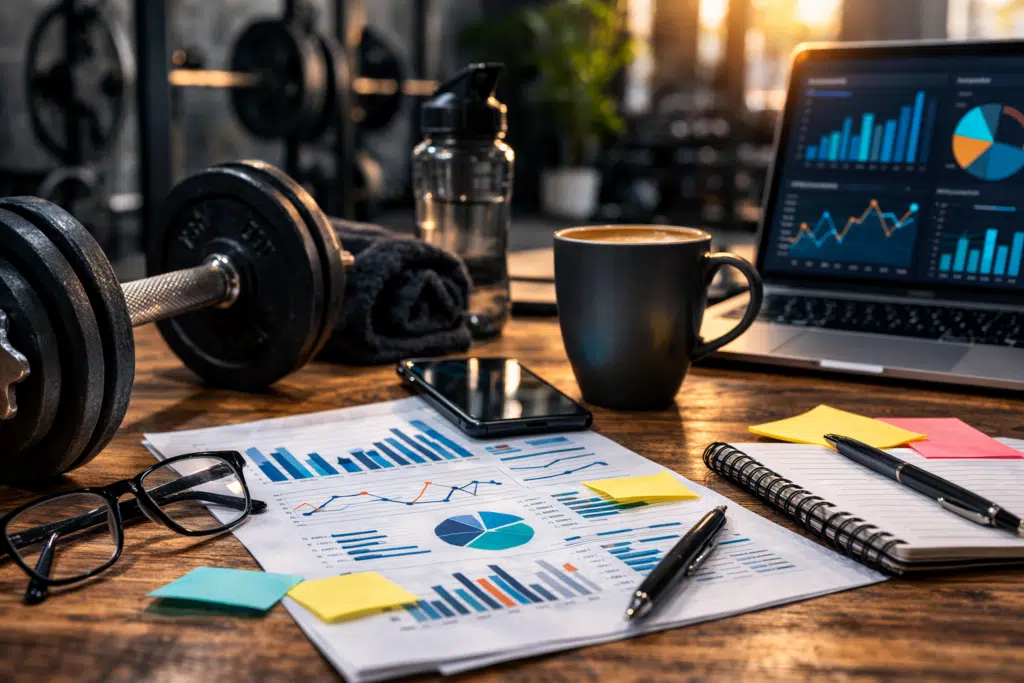 Gym performance review in a working fitness space